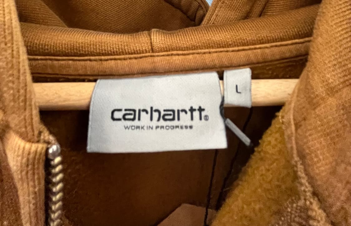 칼하트 브라운 써멀 후드 집업 상품이미지5