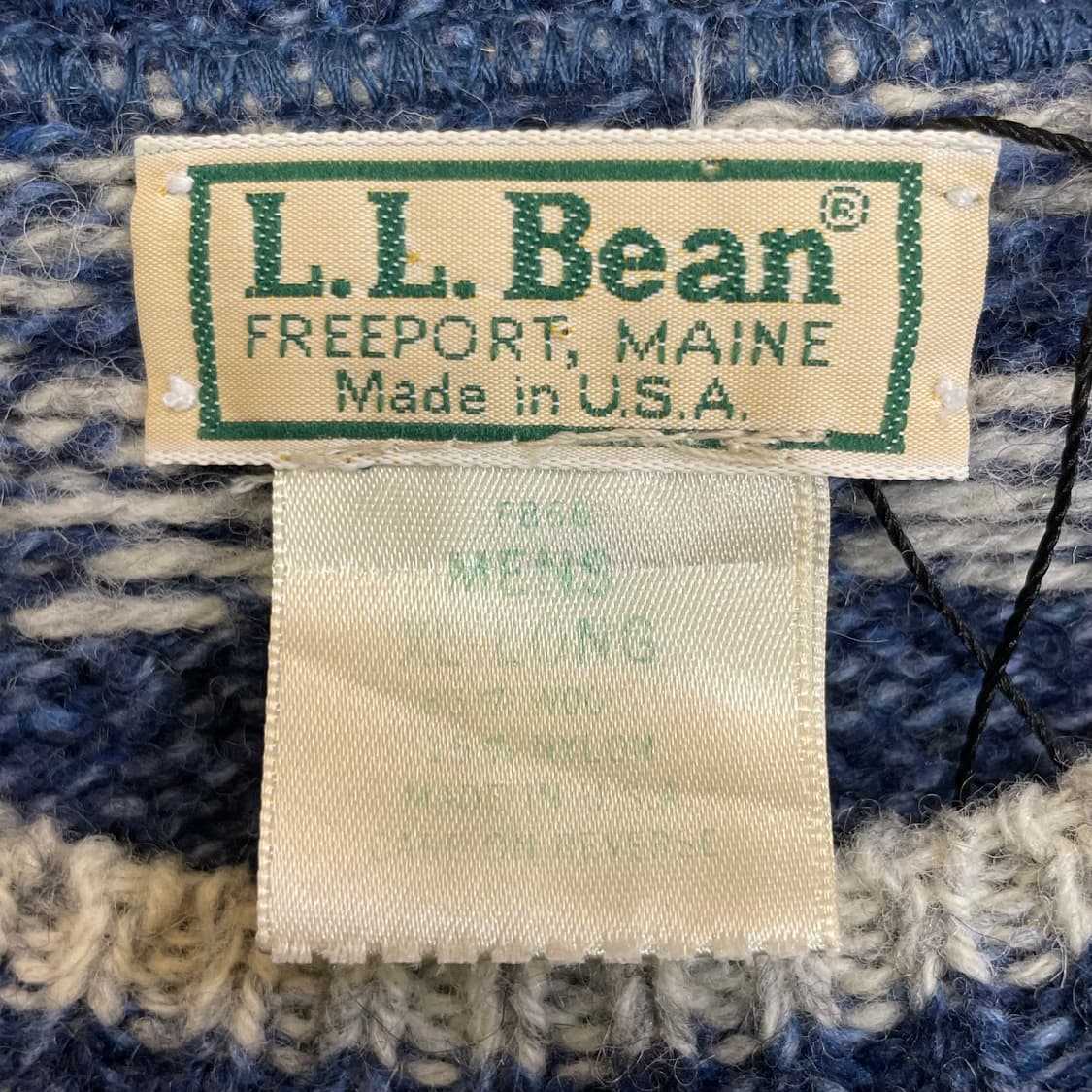 (XL) 80~90s USA L.L.Bean 엘엘빈 노르딕 울 니트 상품이미지9