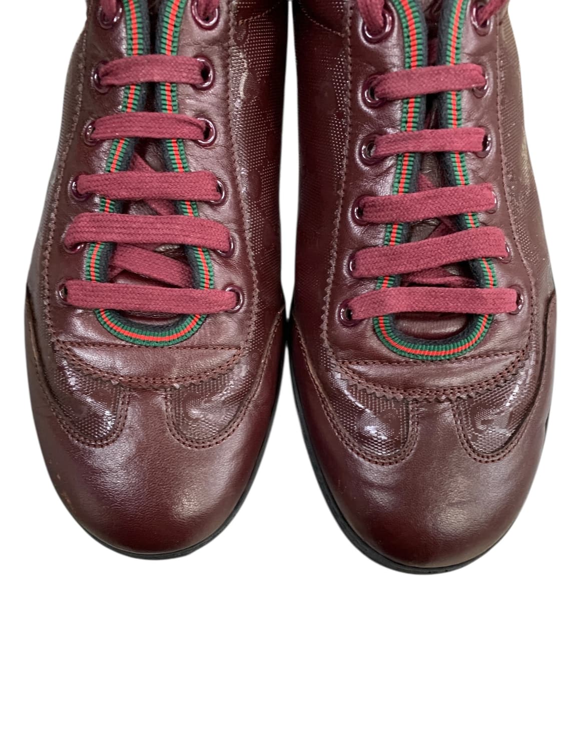 구찌 임프리메 GG 스니커즈 버건디 9.5(285) (Gr-3209) 상품이미지7