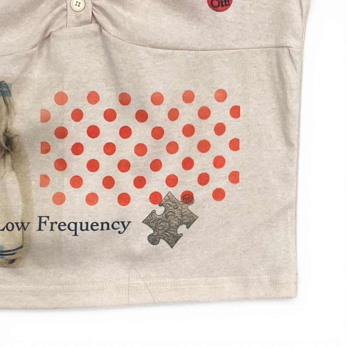 키치 아카이빙 프린팅 크롭 탑 상품이미지6