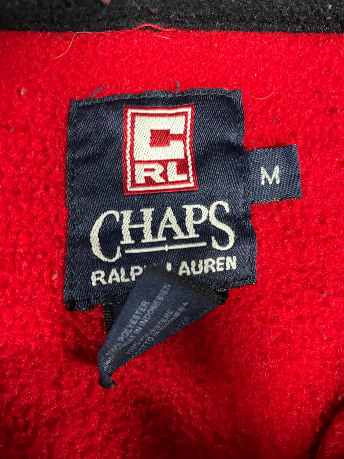 90s CHAPS RL 플리스 아노락 상품이미지5