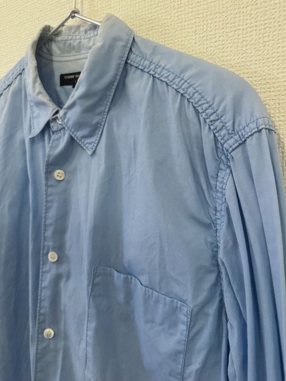 꼼데가르송 옴므 주름가공 셔츠 상품이미지1