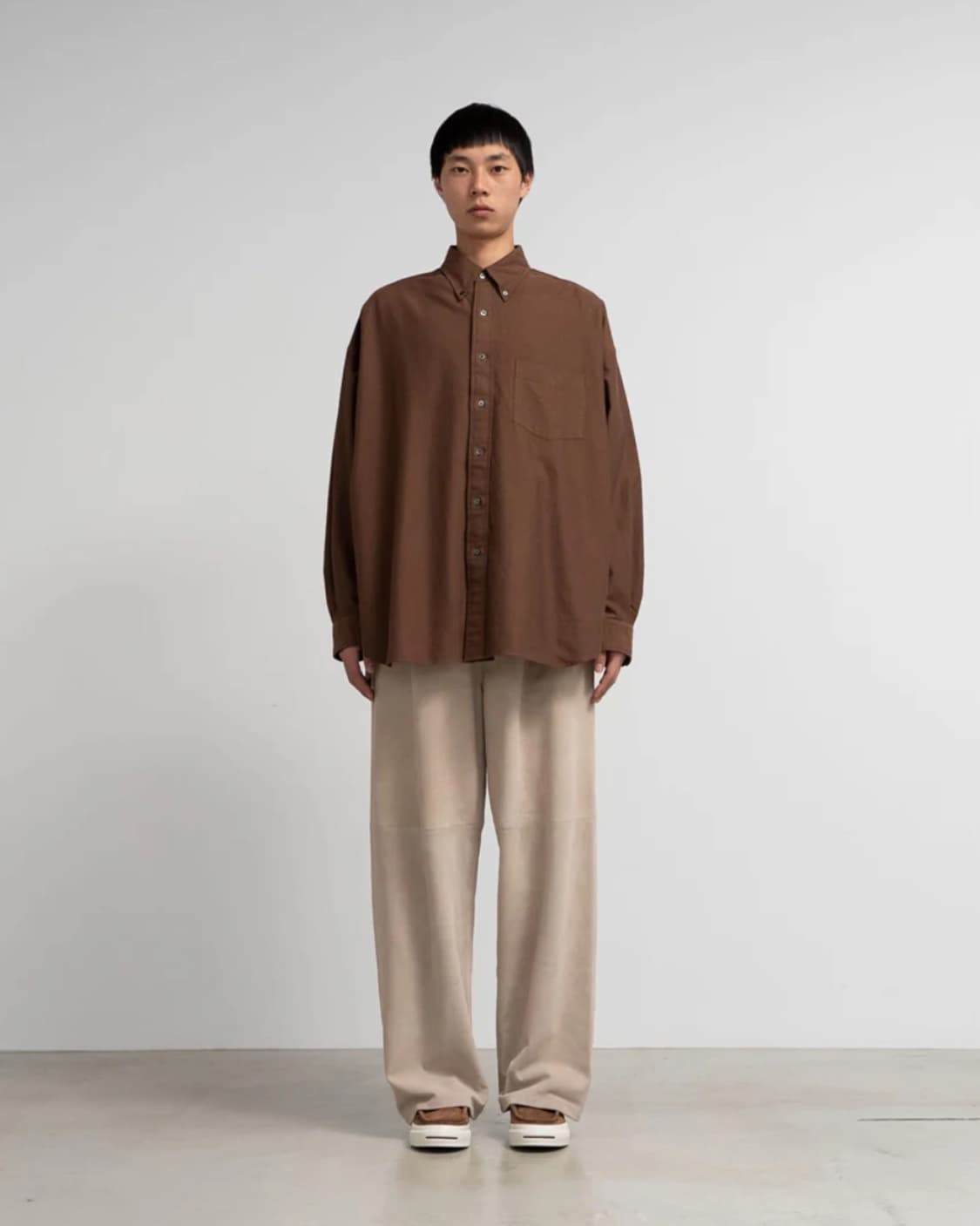 그라프페이퍼 옥스포드 L/S 오버사이즈 B.D셔츠(에크루) 상품이미지7