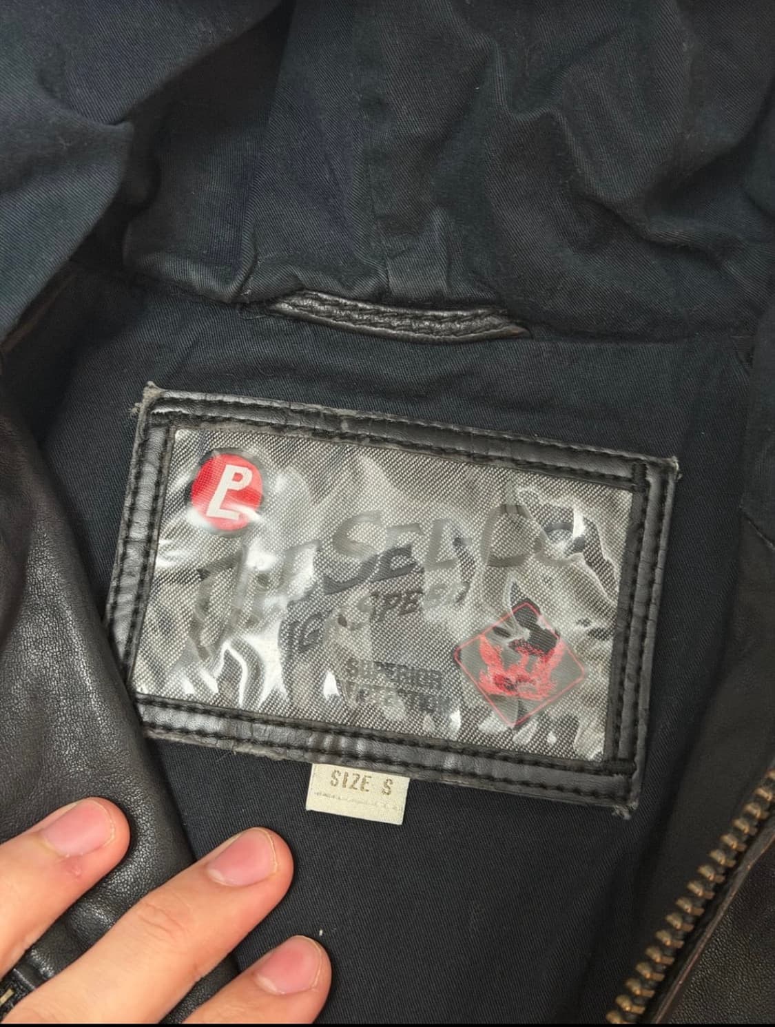 디젤 램스킨 후드집업 자켓 상품이미지4