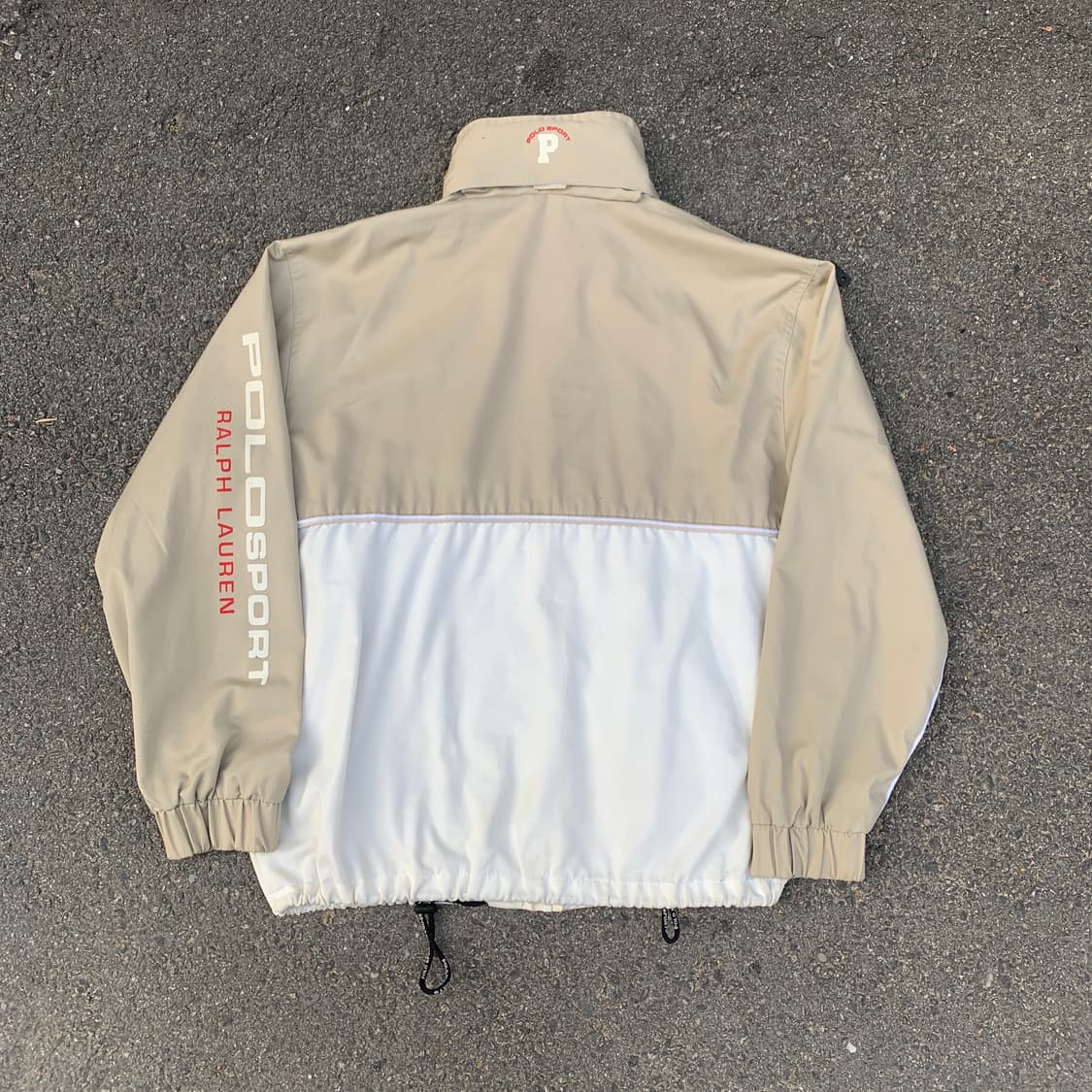 90 폴로 스포츠 대장급 스펠아웃 트랙자켓 바람막이 올드스쿨 점퍼 XL 상품이미지4
