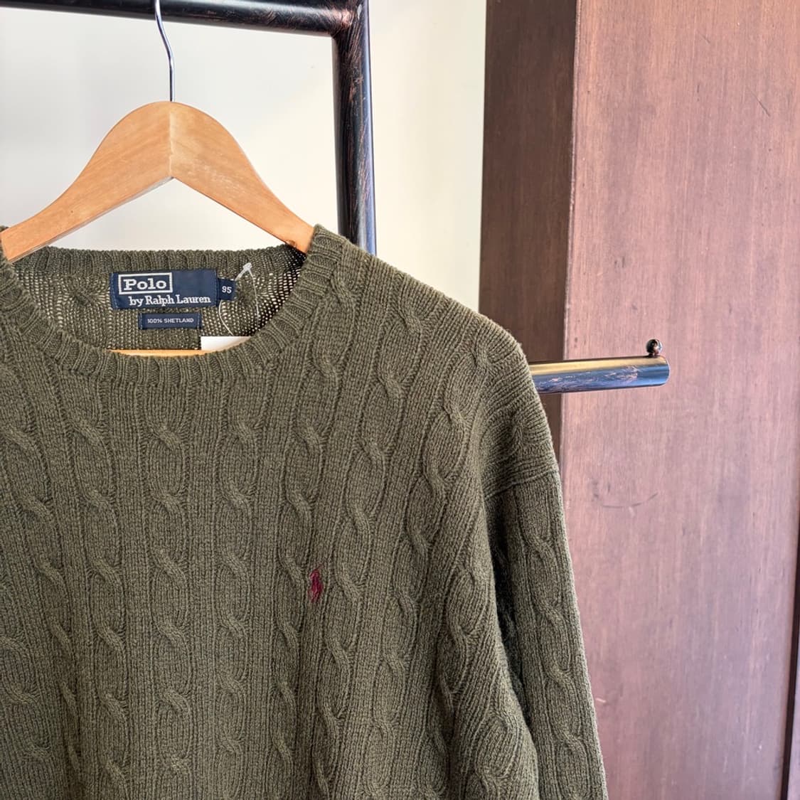 15411 - 폴로 랄프로렌 카키 케이블 울 니트 (울 100%) 상품이미지3