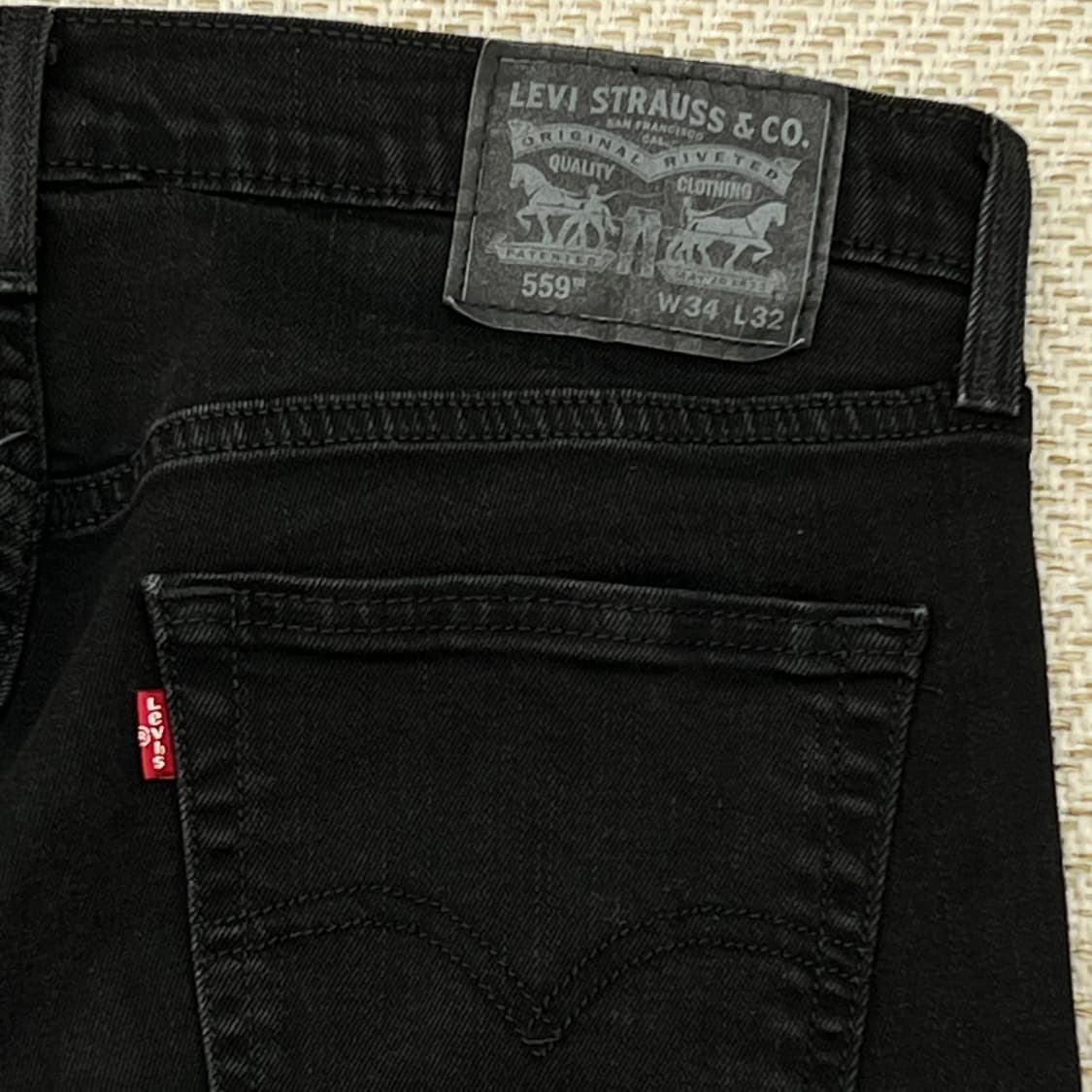 리바이스 559 흑청 데님팬츠 r3186 상품이미지5