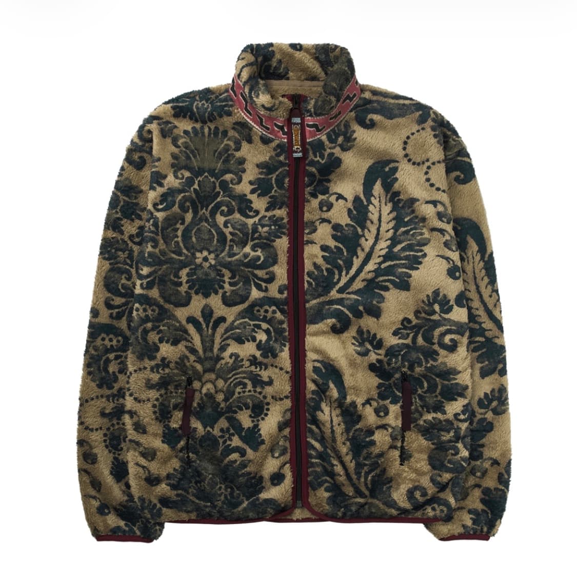 캐피탈 다마스크 패턴 마리아 플리스 집 블루종 베이지 상품이미지2