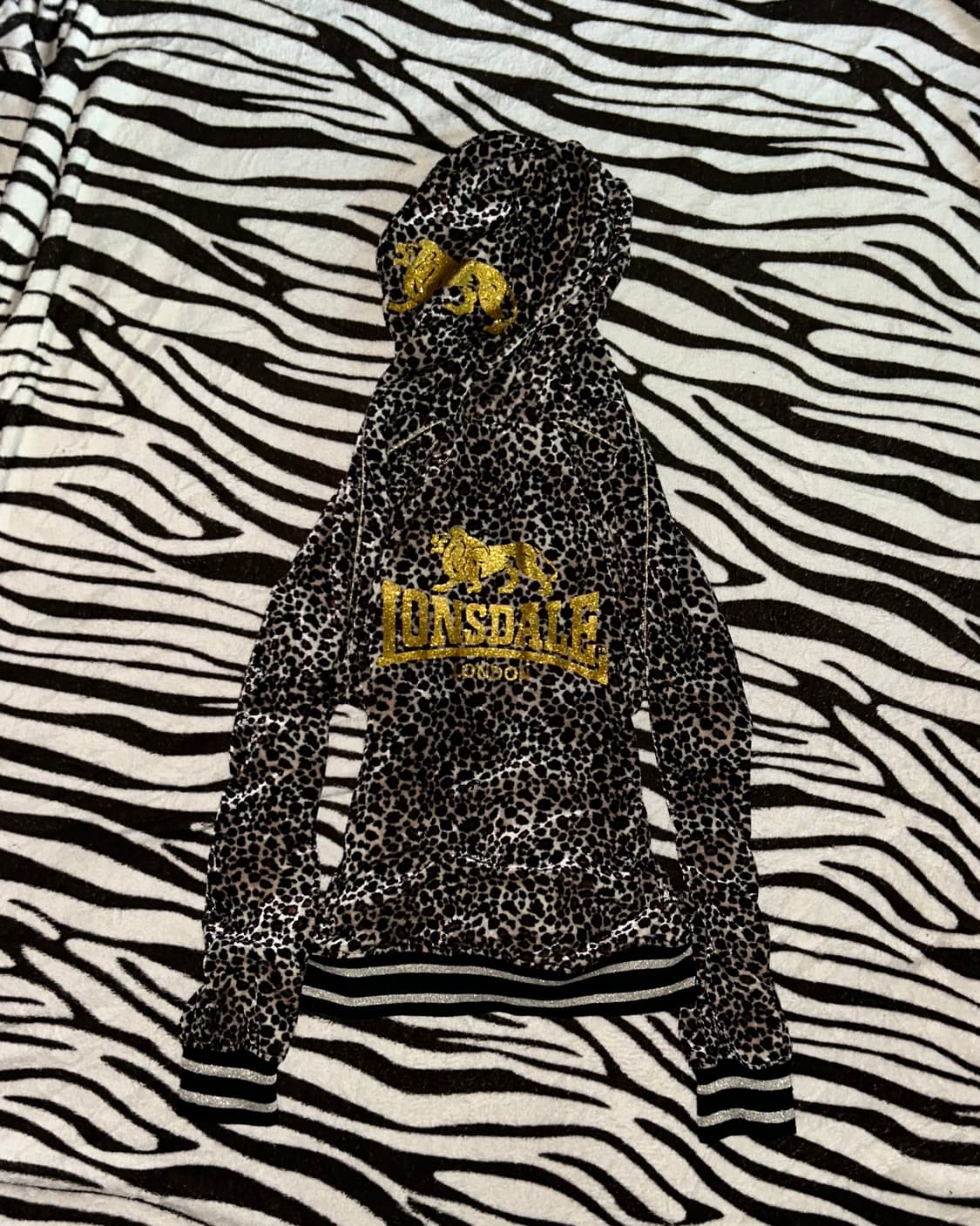 Lonsdale leopard zip-up hoodie 상품이미지6