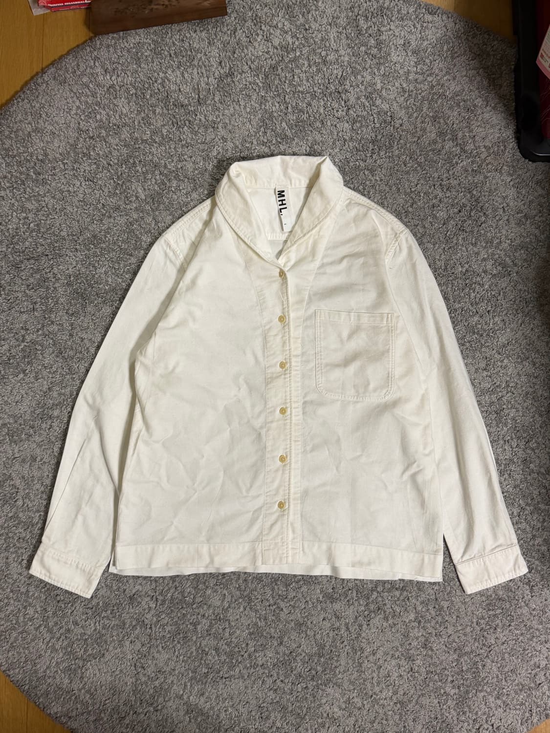 MHL 라운드 숄 카라 셔츠 상품이미지1