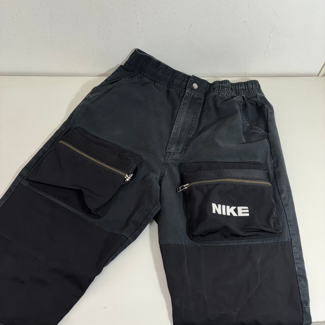 M 나이키 블랙 포켓포인트 립스탑 조거팬츠 상품이미지1