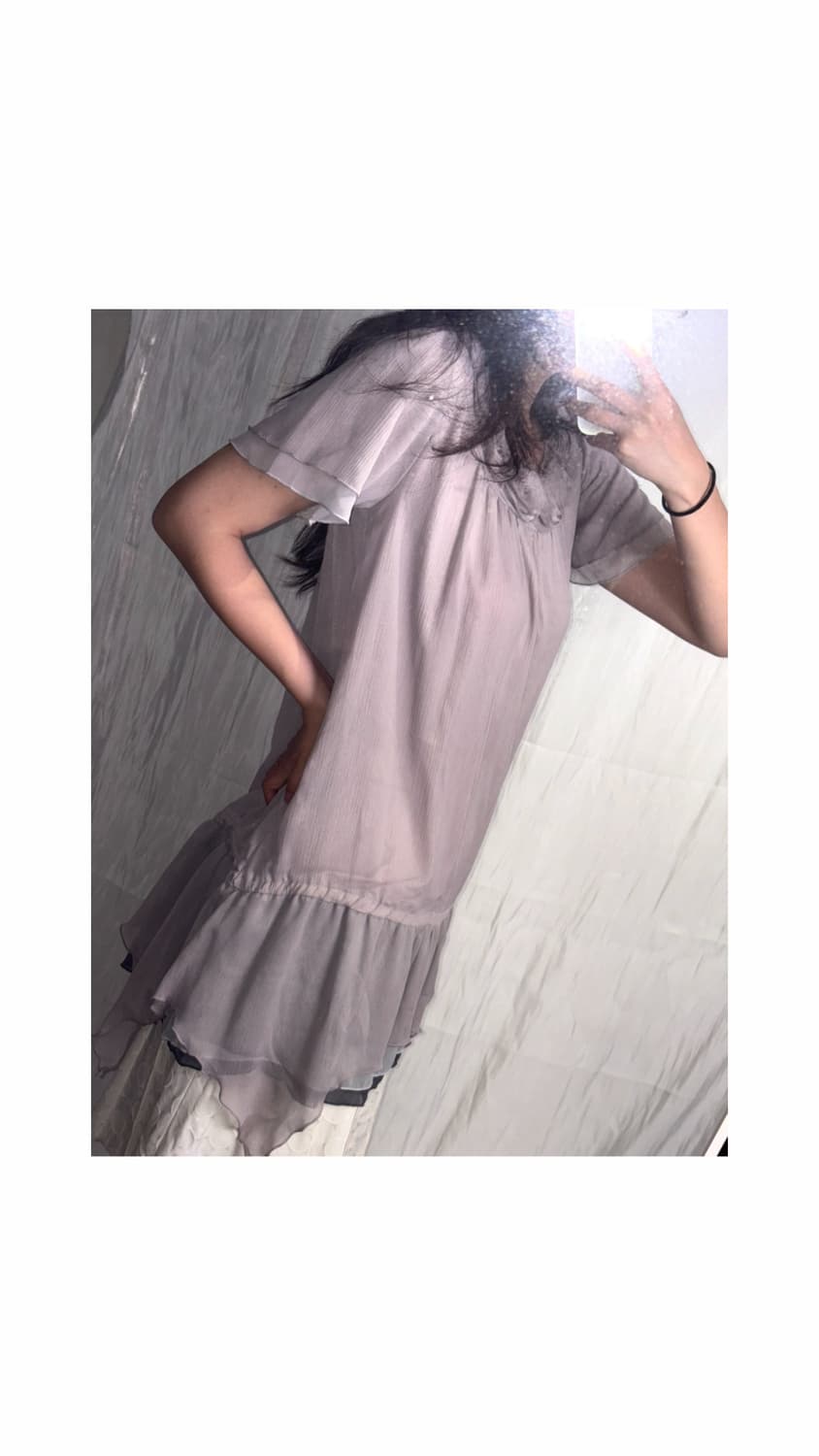 Pink Rose Ruffle Dress 상품이미지4