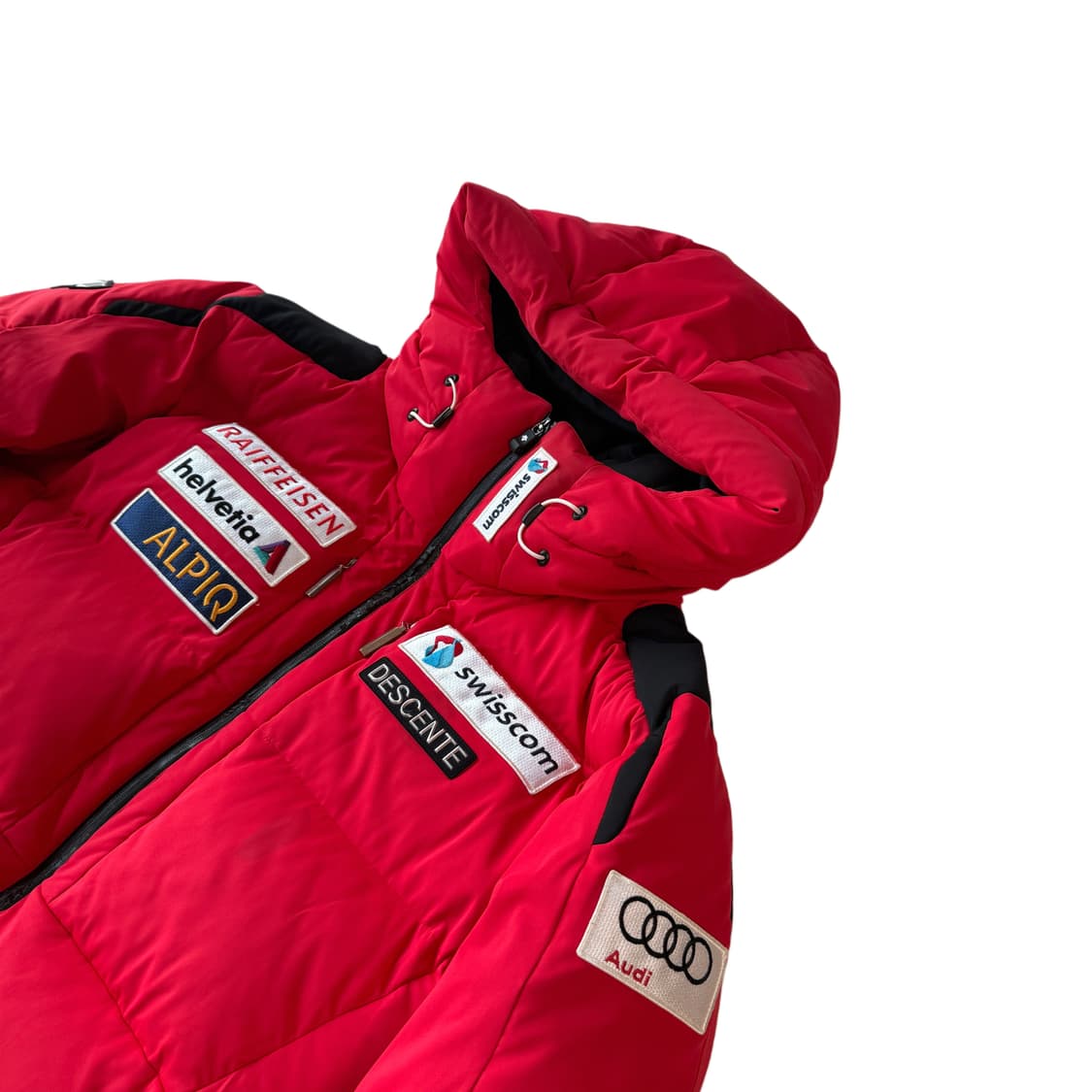 2+1) 데상트 스위스 스키팀 패딩 레드XXL 상품이미지3