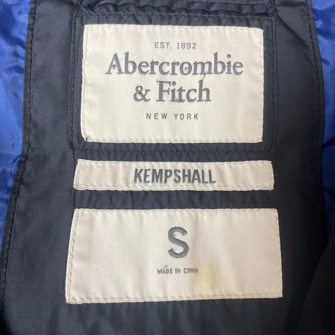 아베크롬비 히든버튼 블랙 푸퍼 패딩 S 상품이미지4