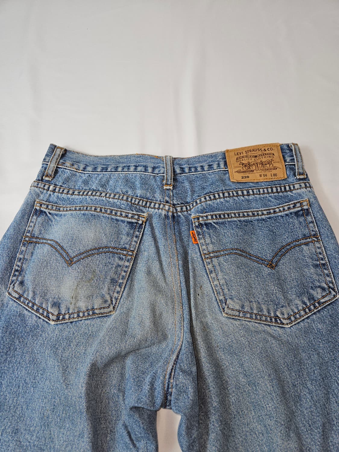 리바이스 220 오렌지탭 데님팬츠 USA 빈티지 33X34 상품이미지3