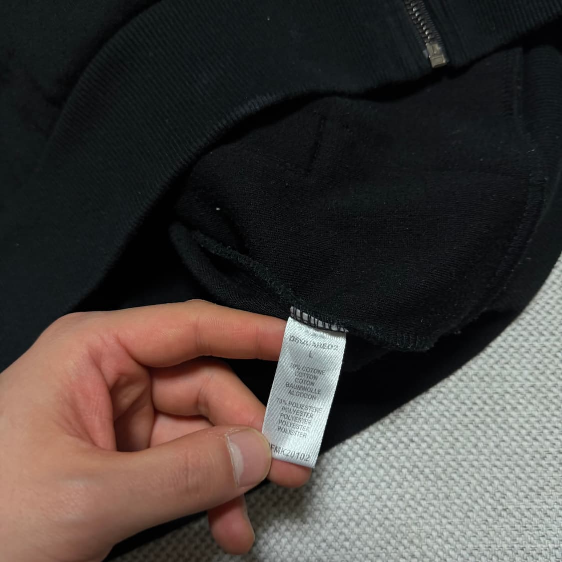 디스퀘어드2 홈 사이드 백프린팅 후드집업 상품이미지3