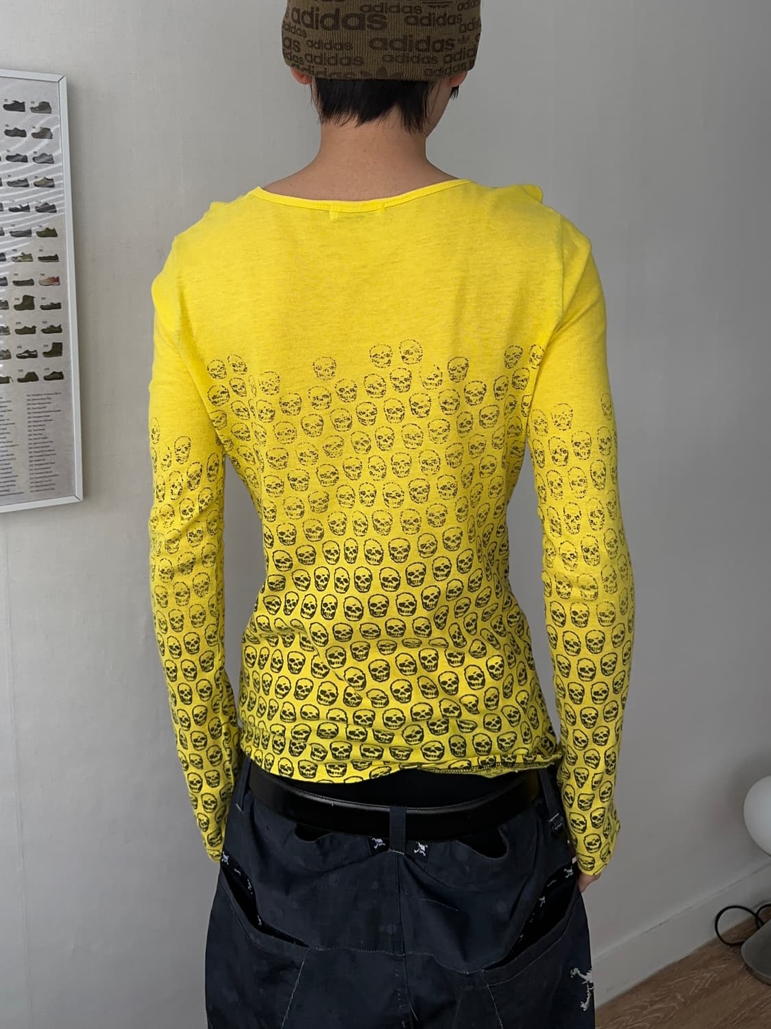 Swanky 스컬 그라데이션 롱 슬리브 상품이미지6