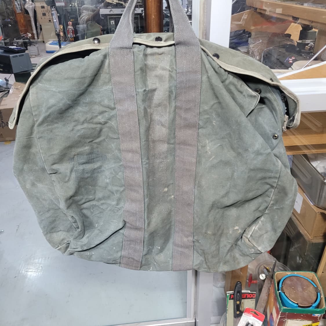 미 빈티지 캔버스 대형 공군 더플백 상품이미지2