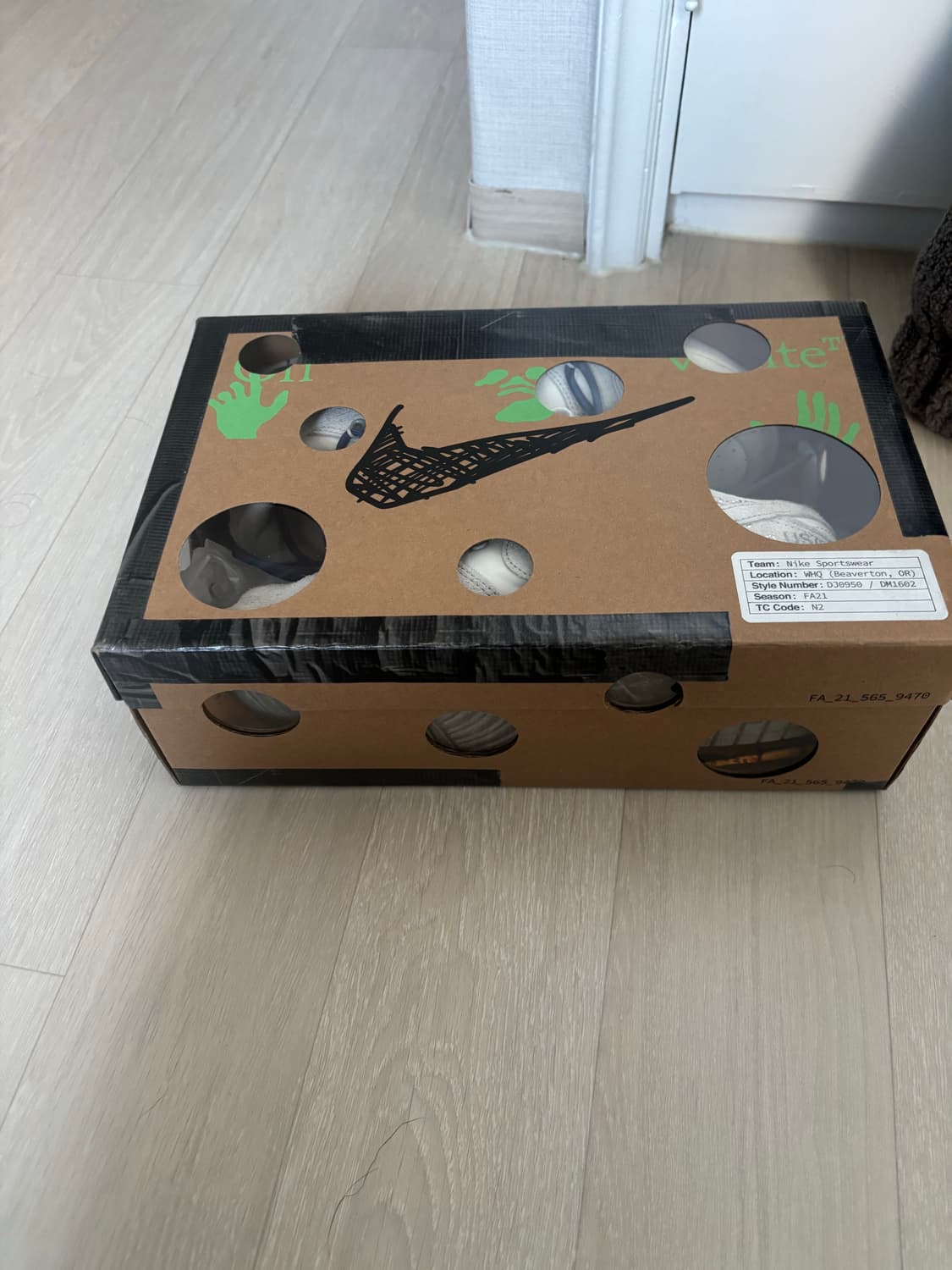 나이키 오프화이트 덩크 로우 265 상품이미지3