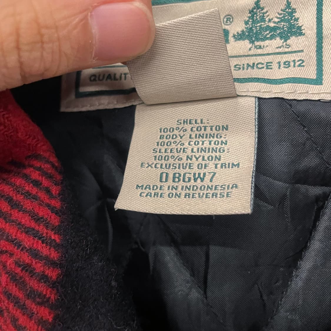 90s 엘엘빈 L.LBean 버팔로 체크 울 자켓 상품이미지8