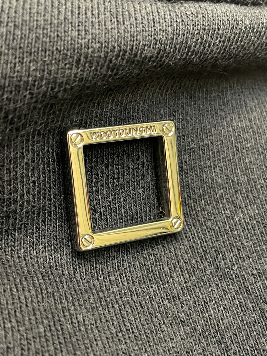 우영미 백로고 스웻셔츠 맨투맨 네이비 22SS 상품이미지4