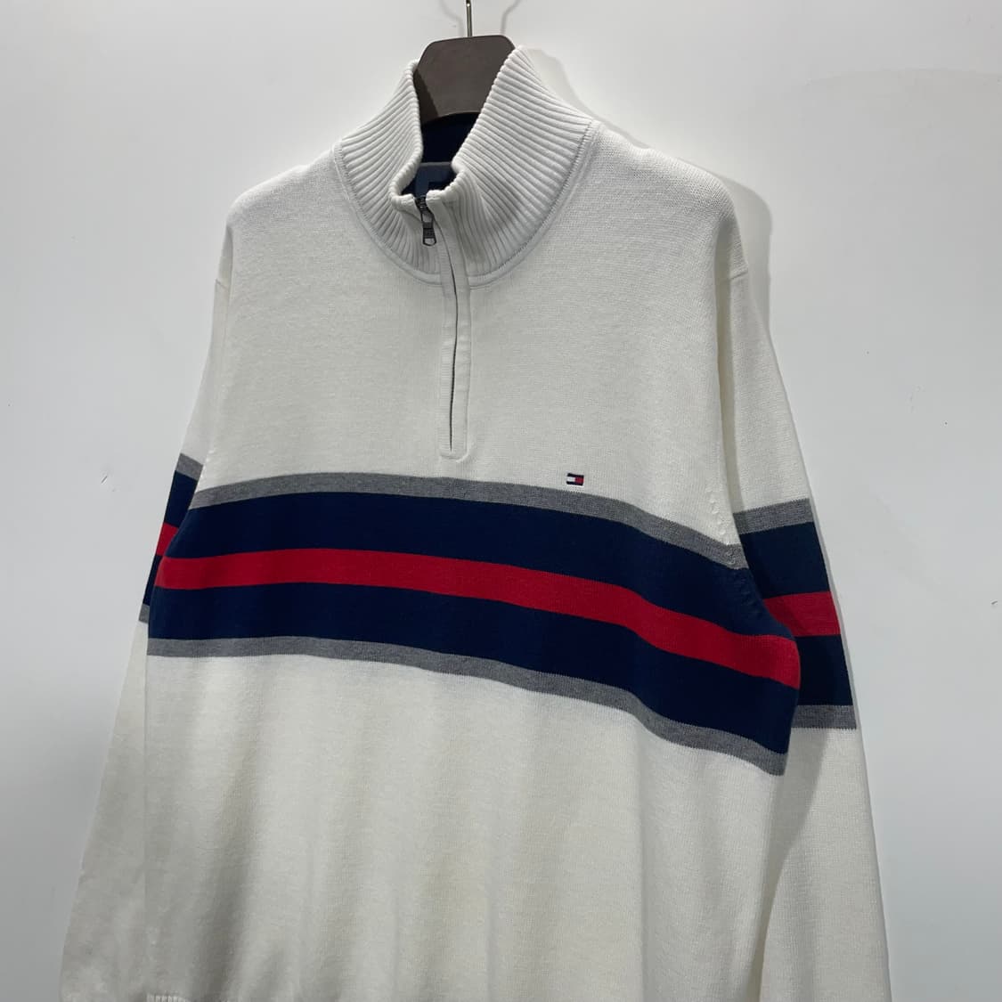 타미힐피거 반집업 코튼 니트 상품이미지2