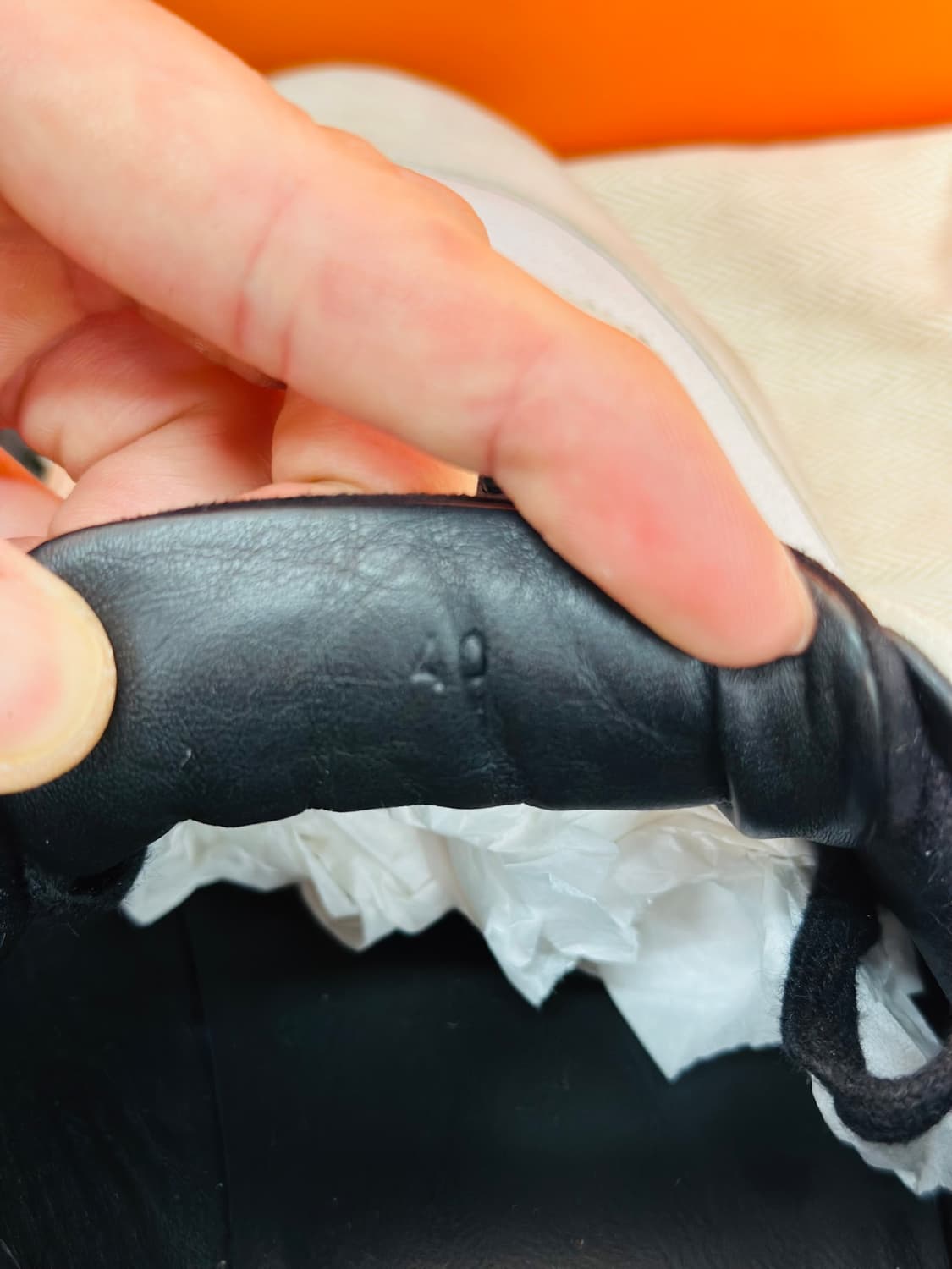 (40) 에르메스 바운싱 화이트 코트스킨 블랑 스니커즈 상품이미지7