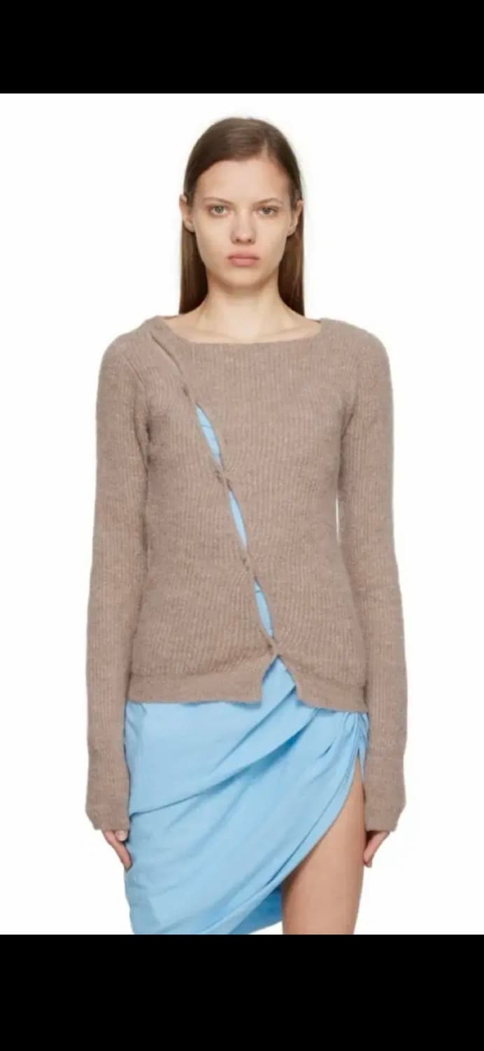 Jacquemus  자크뮈스 비대칭 니트 가디건 상품이미지1