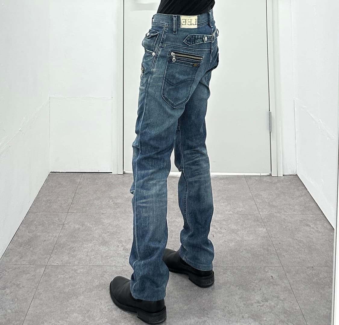 Lee Back Strap Zip Detail Vintage Denim 상품이미지1