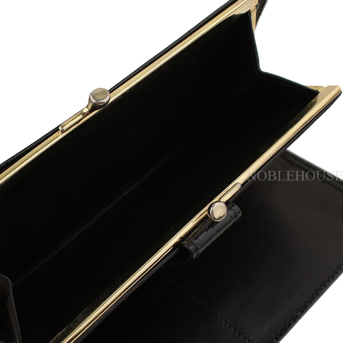 ARAPER 블랙 유광 와니 금장 장지갑
 상품이미지5