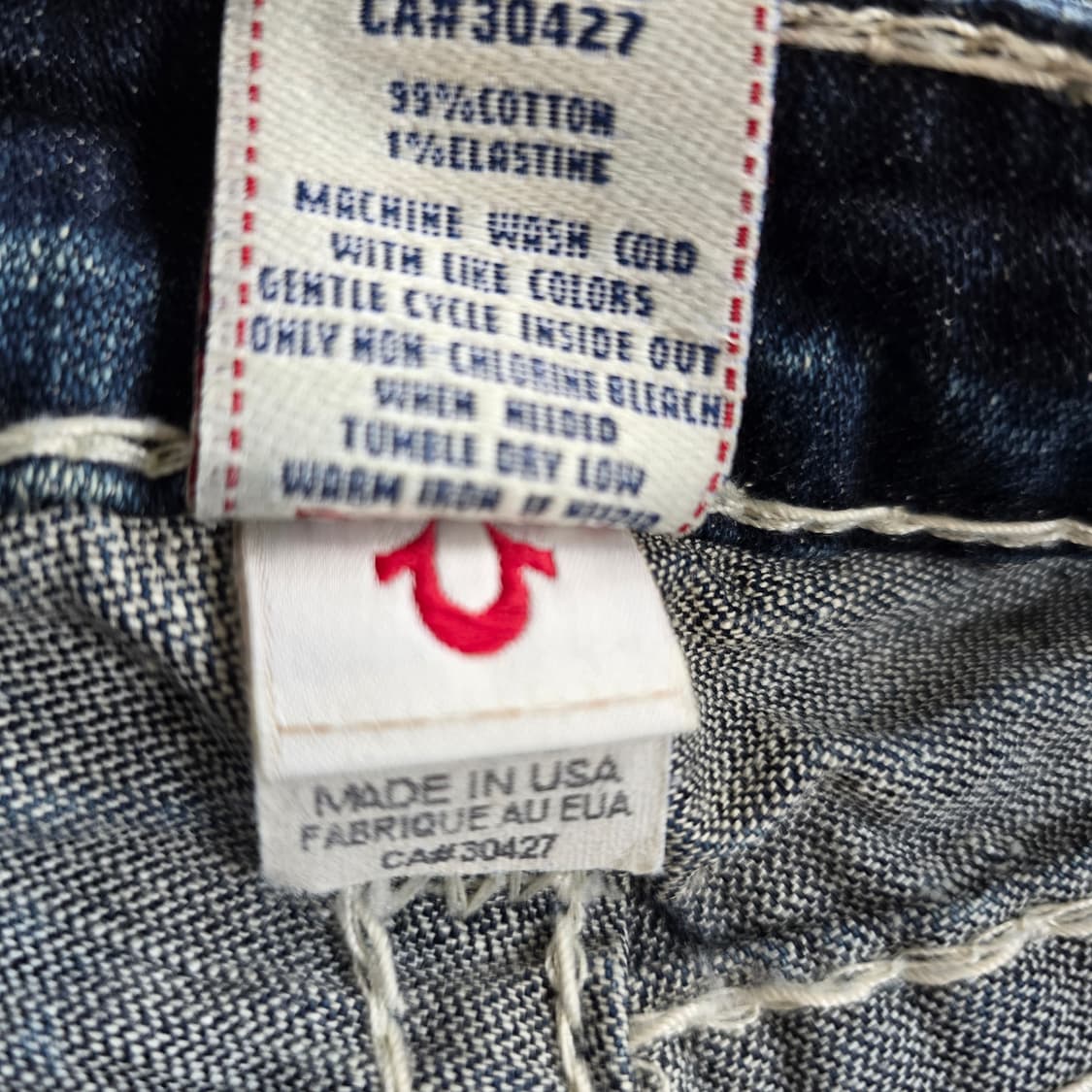 트루릴리전 청바지 미국 스판 일자 사이즈24 R5903 상품이미지7