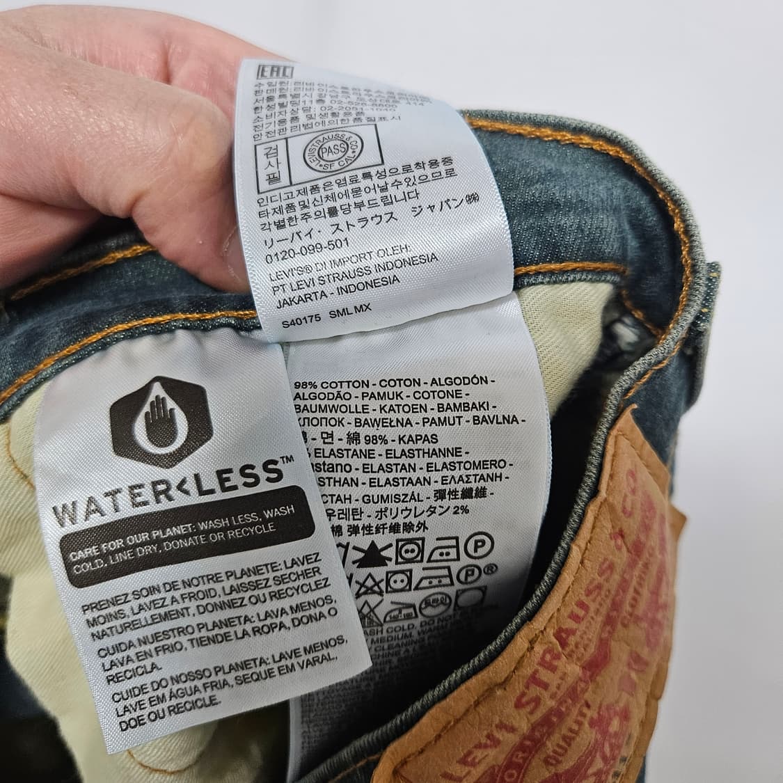 리바이스 511 워싱 데님팬츠 34 상품이미지6