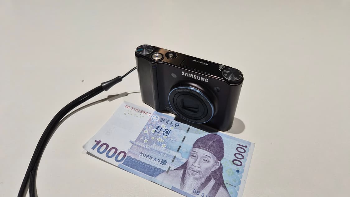 작례O 장동건 디카 삼성 블루 nv24hd 디지털카메라 빈티지 상품이미지1