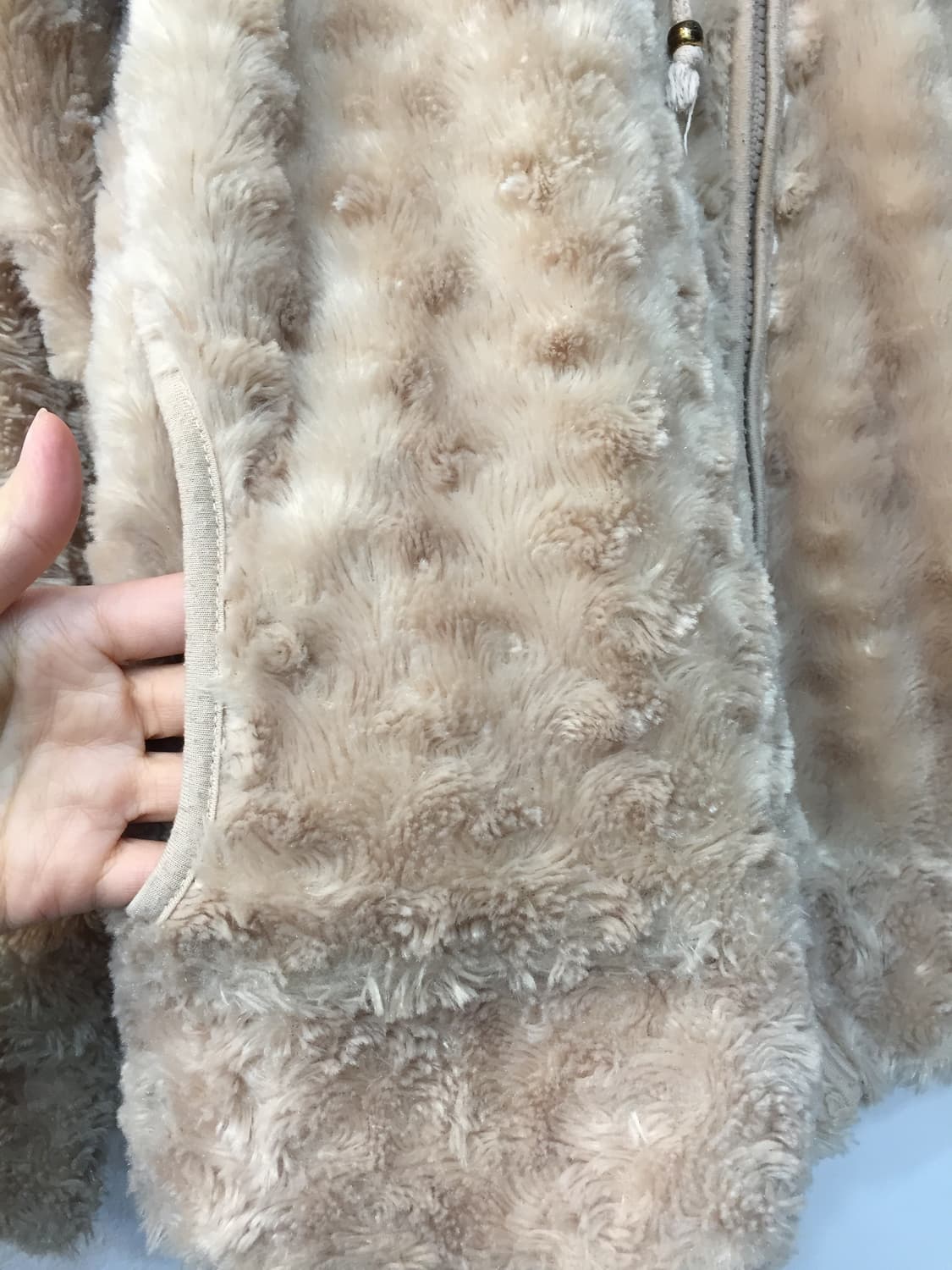 빈티지 곰돌이 퍼 후드집업 상품이미지5