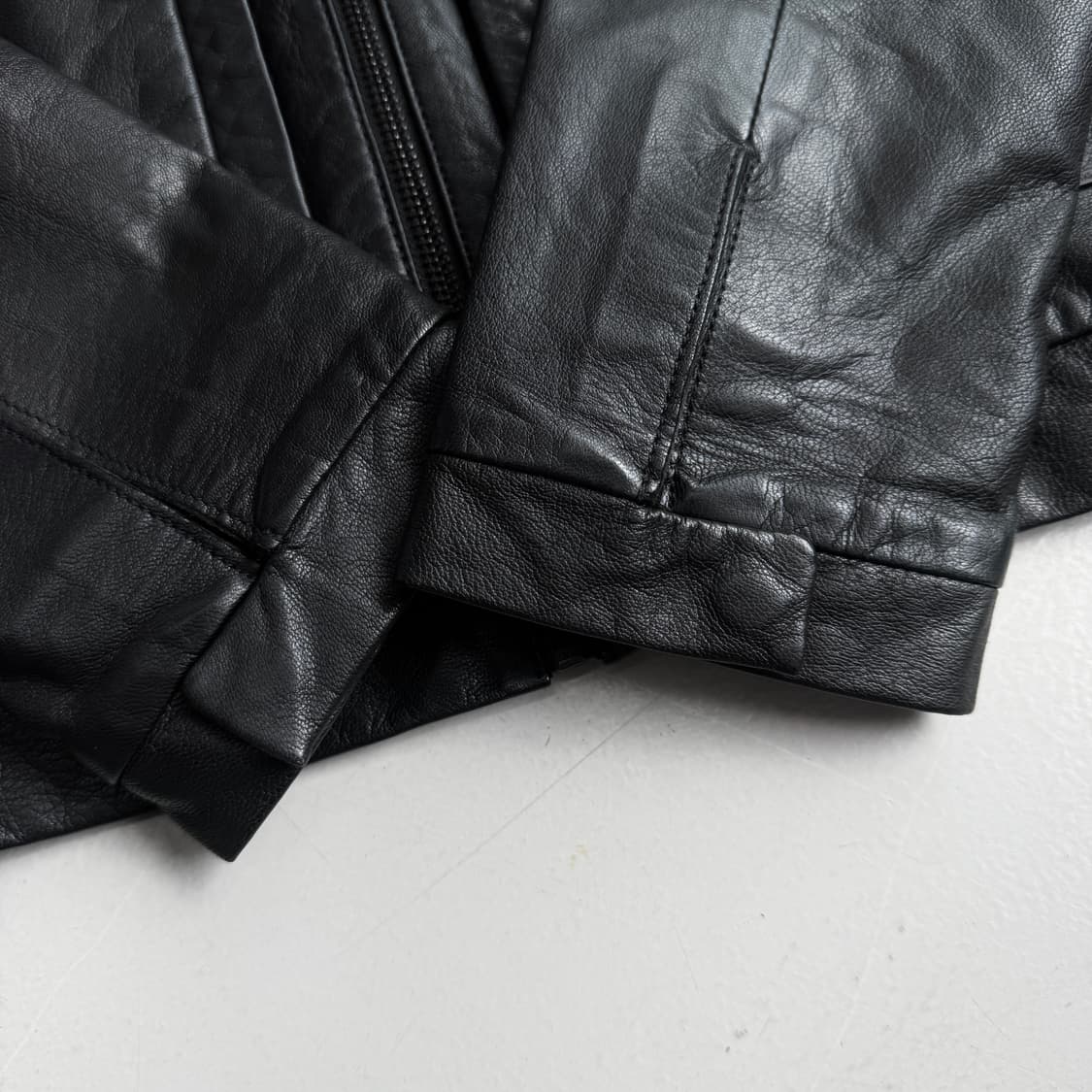 캘빈클라인 딱붙 리얼레더 양가죽 가죽자켓 상품이미지6