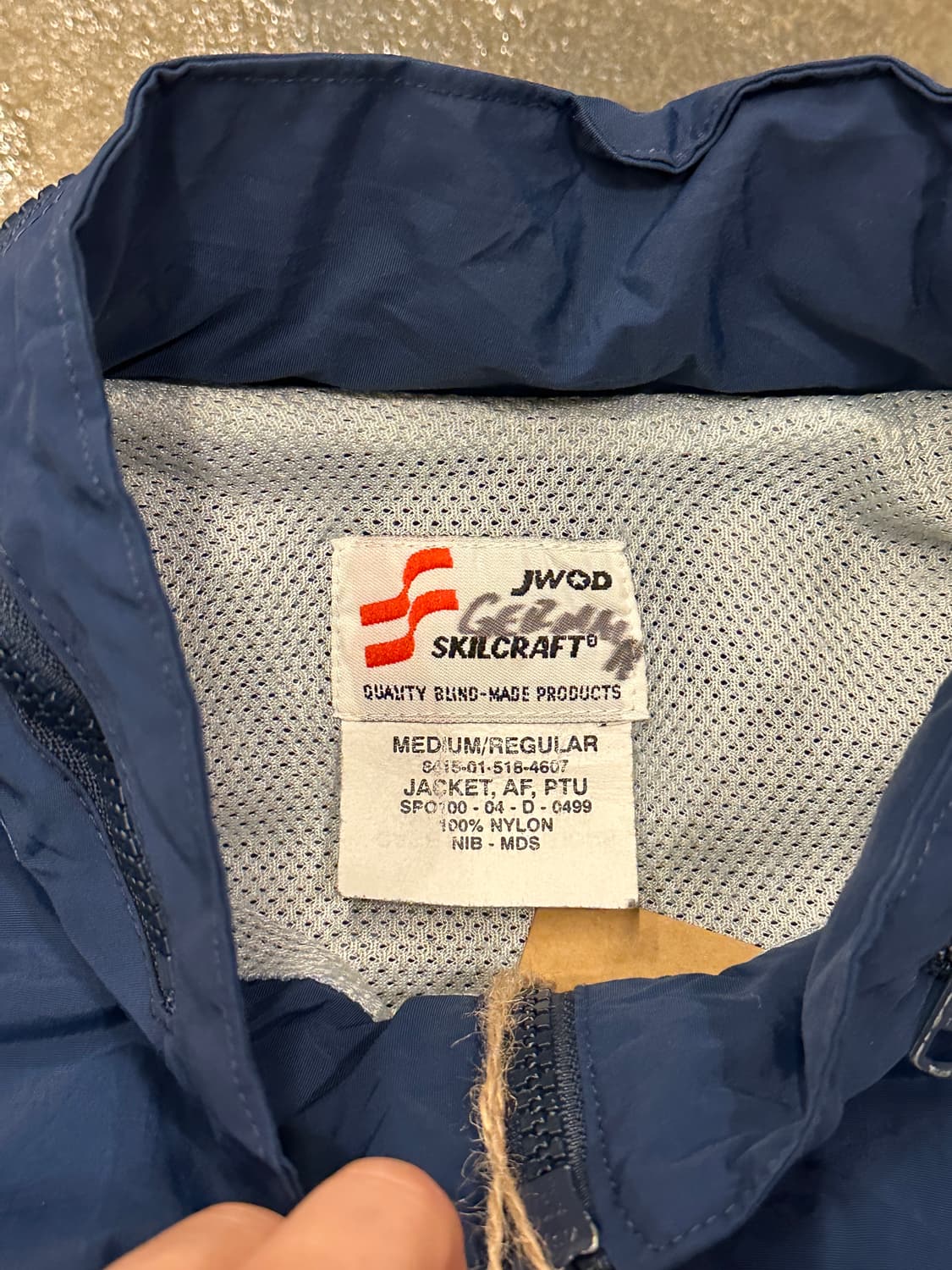 U.S. AIR FORCE 네이비 바람막이 M 상품이미지4