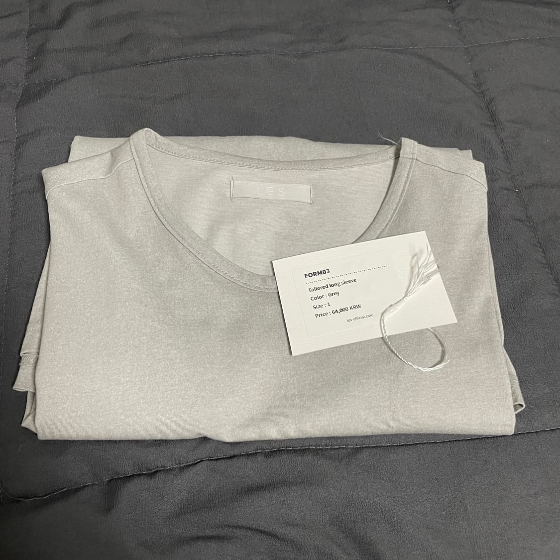 tailored long sleeve grey 1  상품이미지2