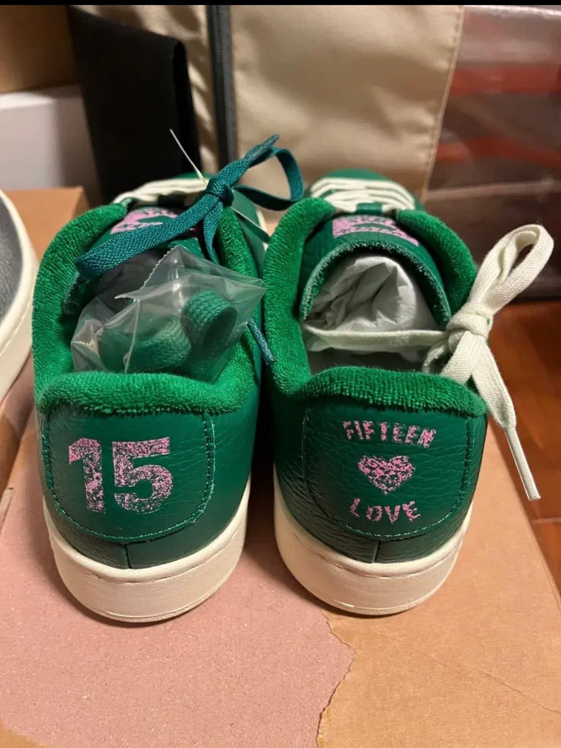 [여성230]캐치볼 FIFTEEN LOVE 그린 스니커즈 운동화 상품이미지4