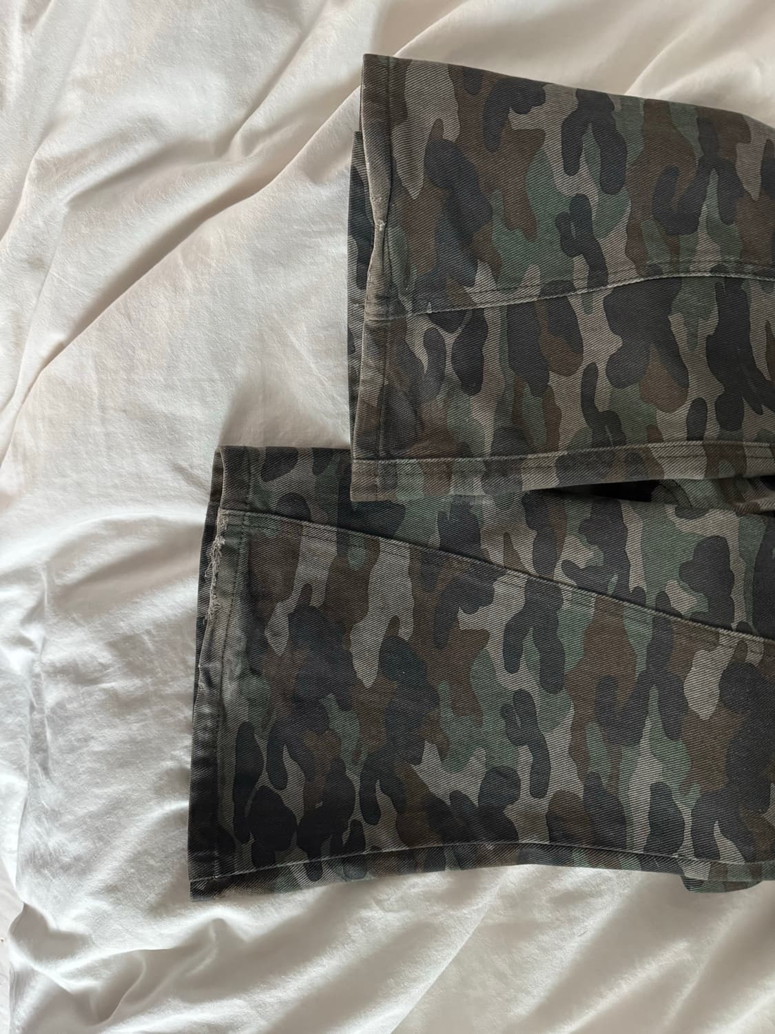 팩스카피익스프레스 카모 부츠컷 팬츠 상품이미지5