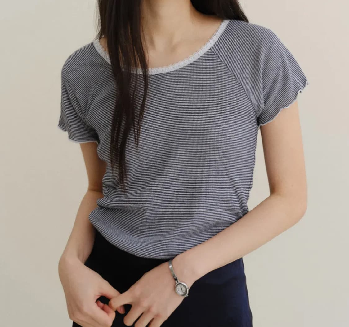 호와스 Sia lace T-shirts ivory 상품이미지1