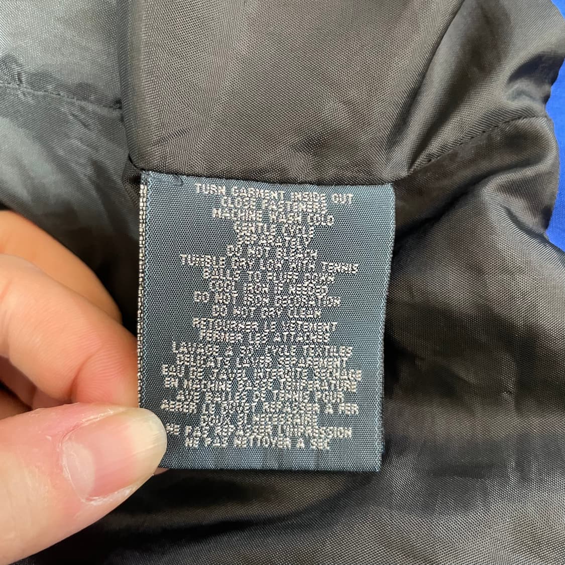 폴로 랄프로렌 화이트 빅포니 블루 후드 푸퍼 XL 상품이미지7