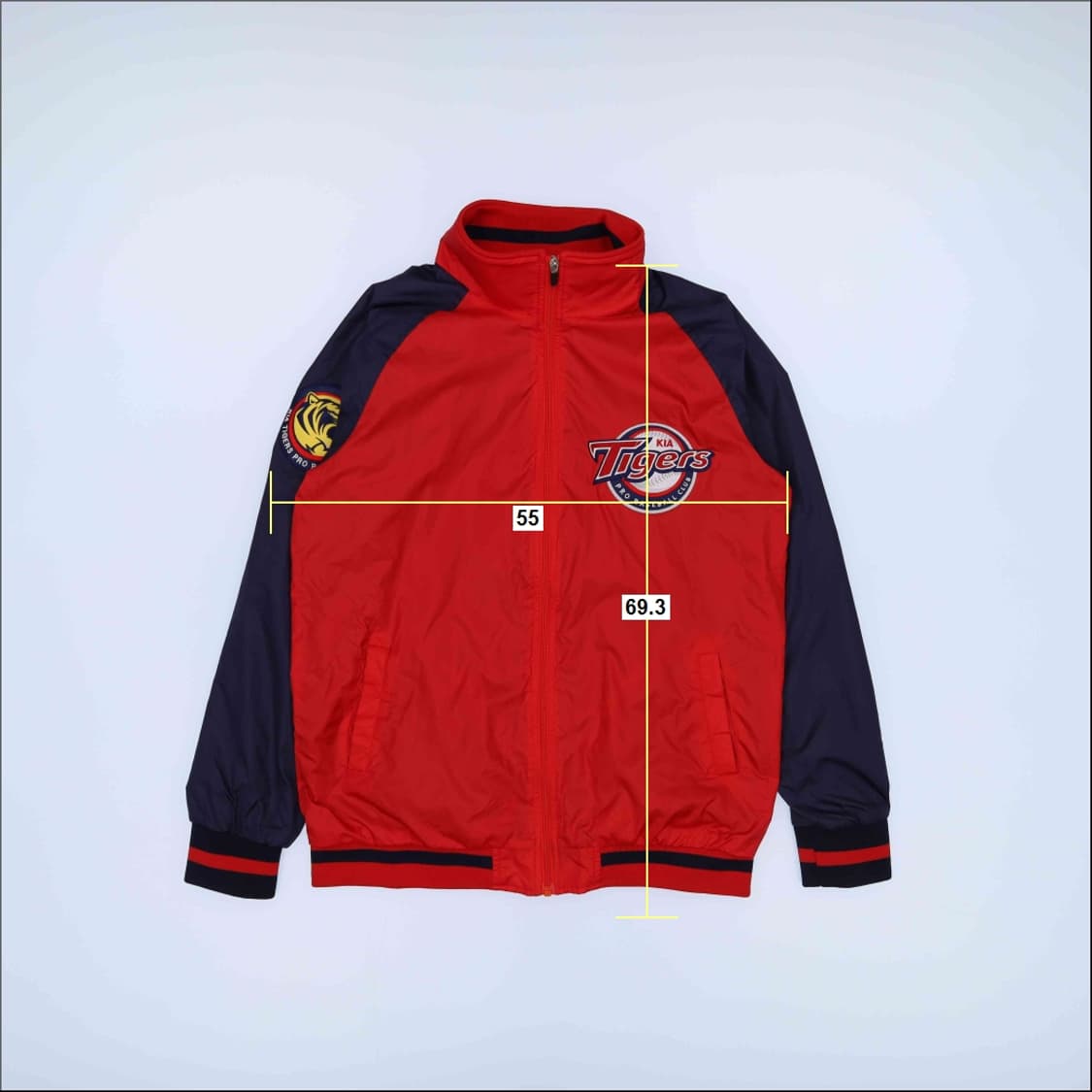 [100] 기아 타이거즈 올드 바시티 춘추 바람막이 점퍼 자켓 N6981 상품이미지6