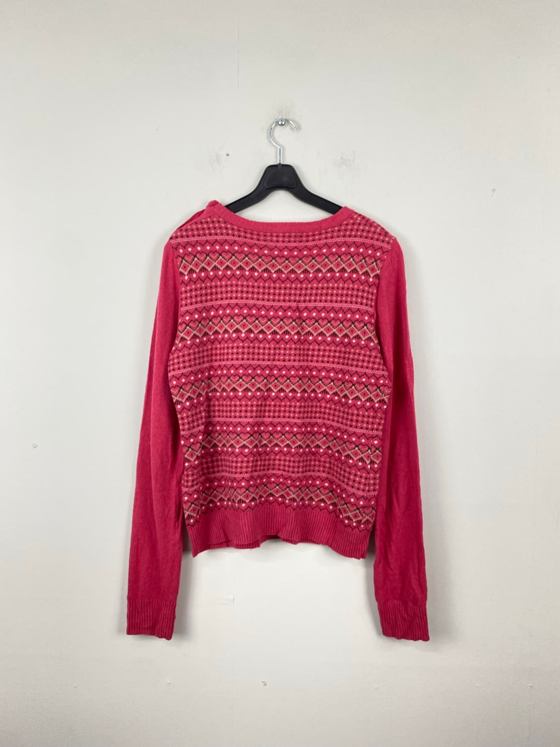 버버리 블루라벨 하트 페어아일 패턴 니트 스웨터 38 상품이미지6