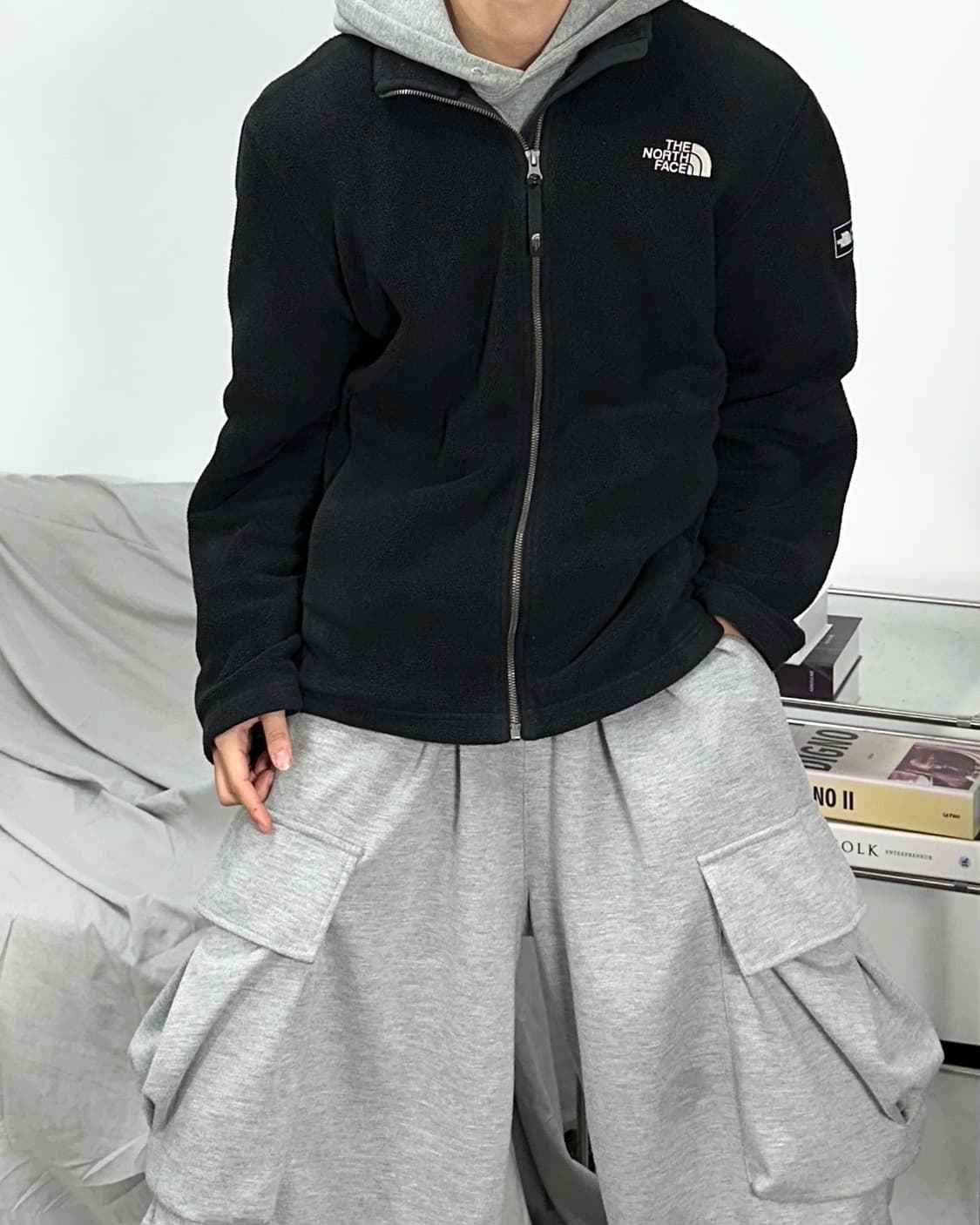 노스페이스 블랙 플리스 자켓 100 상품이미지2