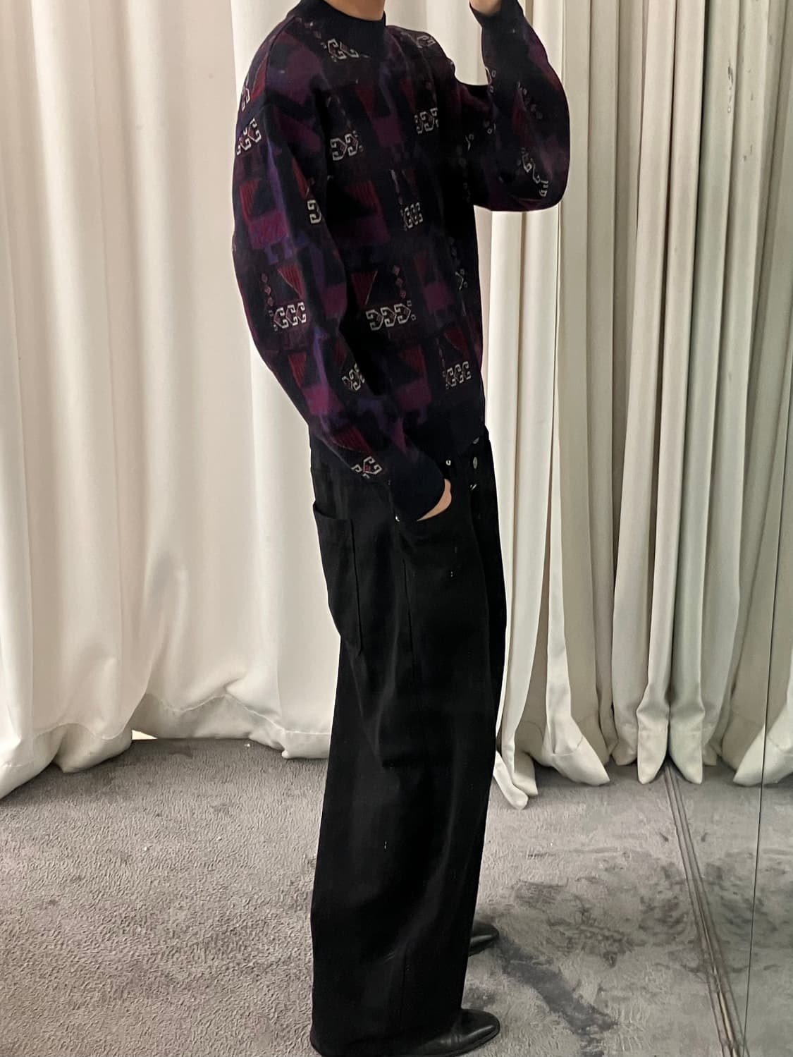 YSL 입생로랑 패턴 니트 100 상품이미지6