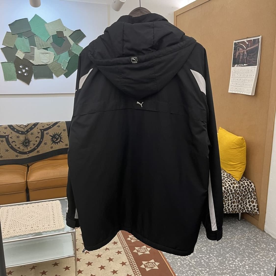 푸마 올드스쿨 레트로 슬리브배색 바람막이 자켓 L C09994 상품이미지4