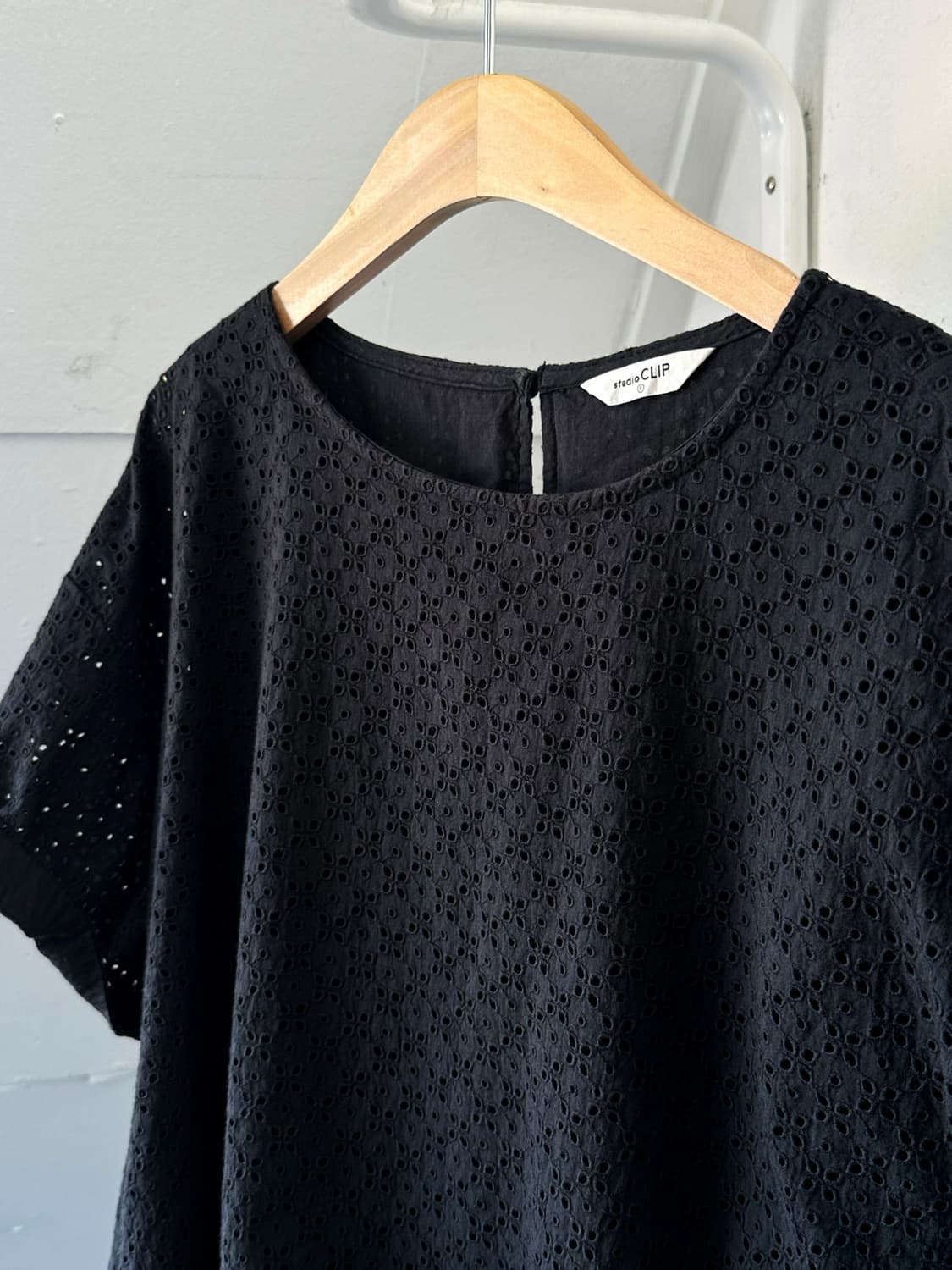 Wide silhouette panel cotton blouse shir 상품이미지2