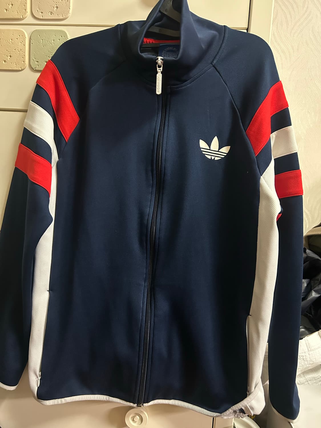 Adidas 오리지널 Trefoil FC 트랙탑 네이비 레드 져지 상품이미지1