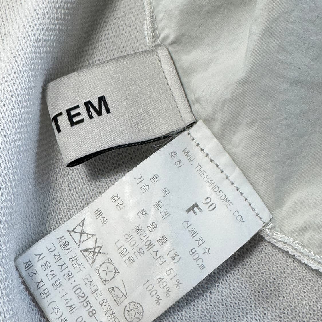 시스템 텍스처블록 후드 집업 상품이미지4