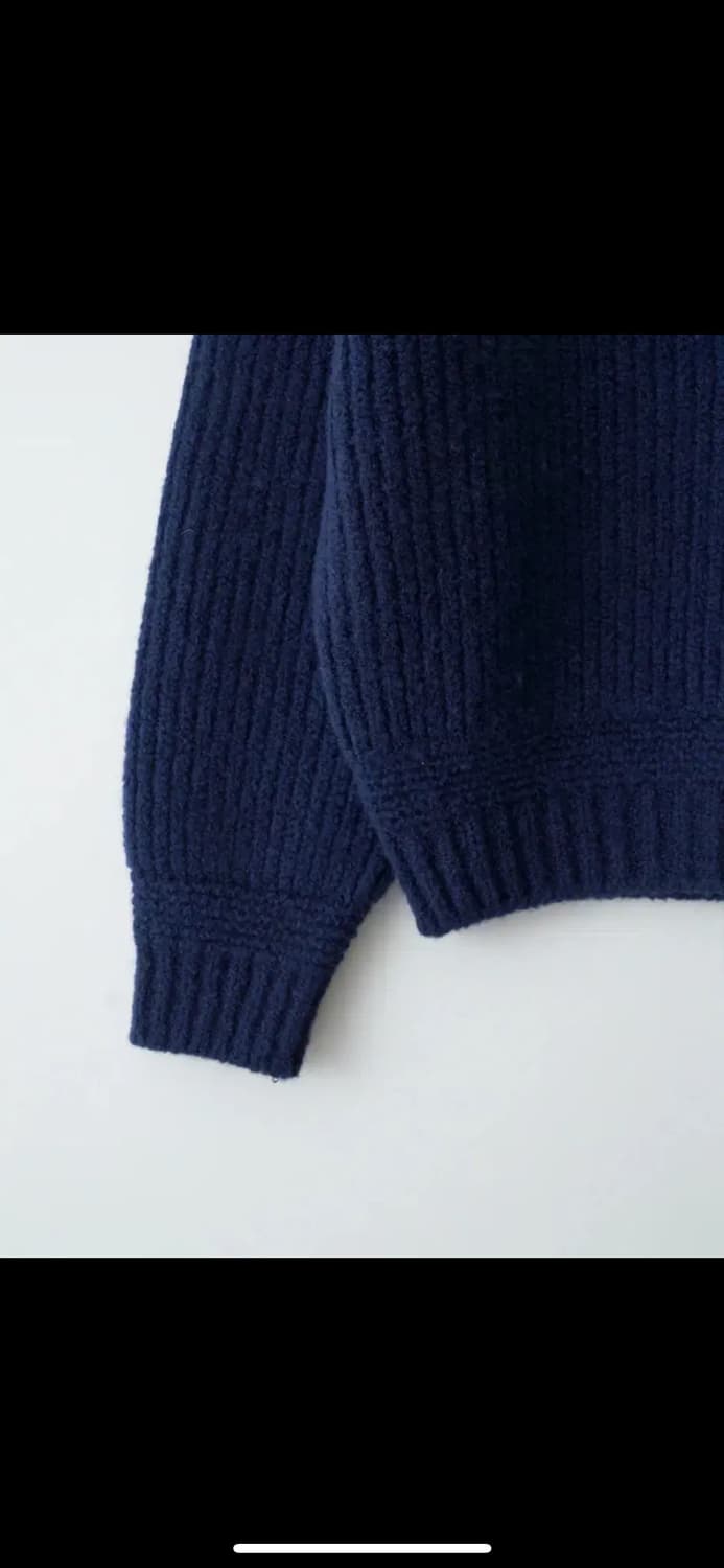 낫띵리튼 Tobu Volume Wool Knit 네이비 상품이미지3